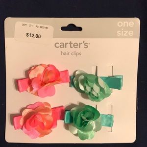 Flower hair clip set